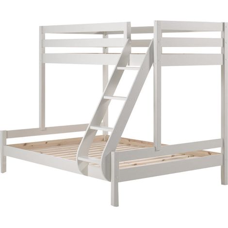 Litera 90x200 y 140x200 Somier Incluido Vipack Pino - Blanco (1/4)