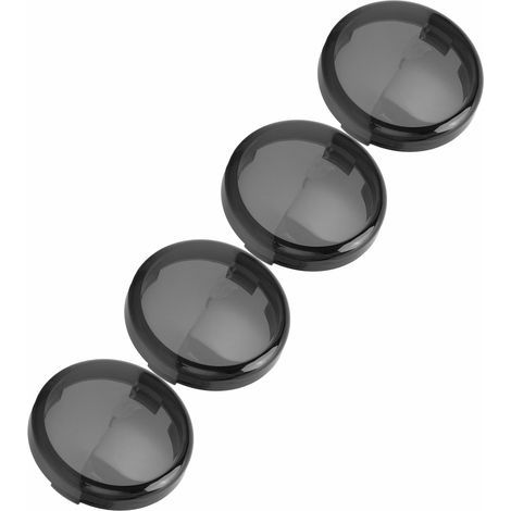 Lot de 4 caches de clignotants moto 6 cm / 2.36 pouces, ABS universel, accessoires moto, couleur fumée