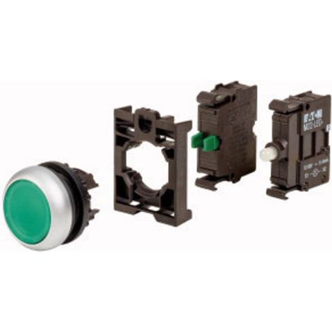 Eaton 110930 M22-DL-G-K10LED-BVP Leuchtdrucktaster Frontring Kunststoff 1 St.