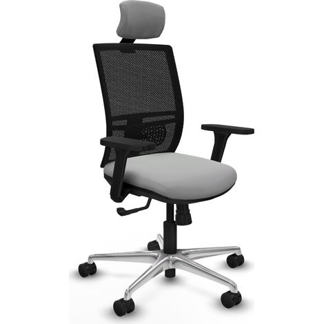 Chaise de bureau piqueras y crespo Yunquera noir mousse épaisse (1/2)