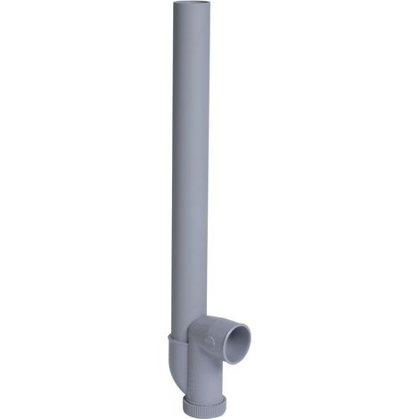 Nicoll – Siphon de machine à laver PVC sortie horizontale Ø40mm – Longueur 94mm – Pour installations en espaces confinés – Tube et siphon ∅40mm