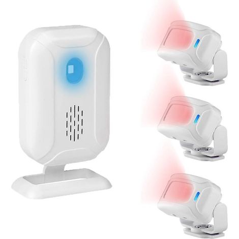 Système d'alarme sans fil infrarouge pour la sécurité domestique - Sonnette d'entrée sans fil - Magasin (1/5)