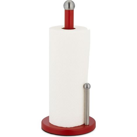 Soporte para rollo de cocina con tope de rollo