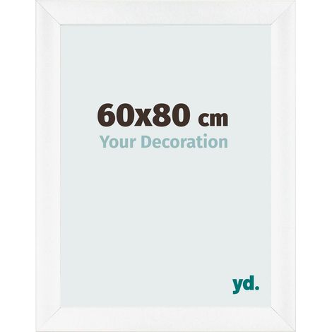 yd. - Cadre photo 60x80 - Blanc Mat - MDF - Pisa (1/5)