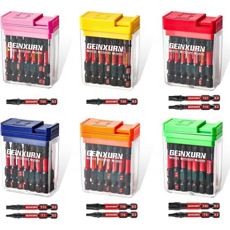 90tlg. Torx Schraubendreher Bits Set 50mm S2 Stahl Impact Magnetisch (1/5)