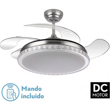 biliku ventilator 72w 6120lm nickel 3asp.desp.108d 3000-4000-6000k fernbedienung, speicher und timer (1/2)