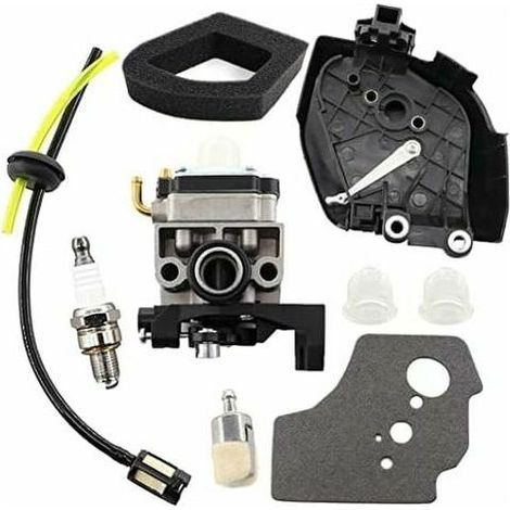 Carburateur avec filtre à air, couvercle de filtre à air et boîtier de tuyau à essence pour moteur Honda GX35 GX35NT HHT35S 1.3 CV, pour débroussailleuse et mini moteur à essence. (1/4)