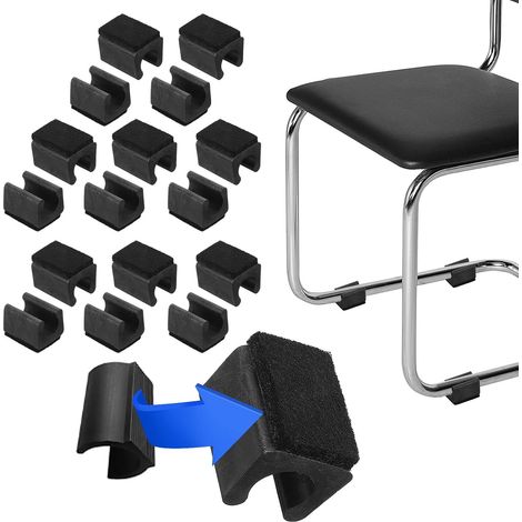 Lot de 16 Embouts De Pied De Chaise en Forme De U Rectangulaire (1/5)