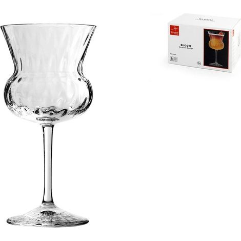 Bormioli rocco confezione 6 calici bloom cocktail in vetro cl 24,5