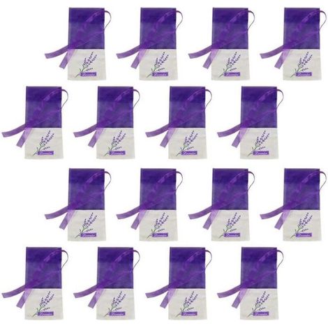 15 sachets parfumés lavande, tissu coton respirant, protection naturelle contre les mites, désodorisants pour armoires et tiroirs