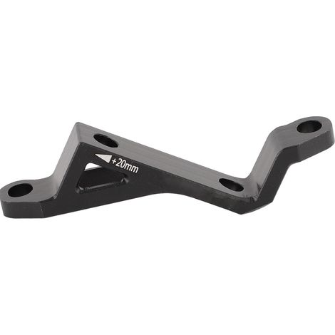 Scheibenbremsadapter, Flat Mount, Post Mount, Aluminiumlegierung, 74 mm x 34 mm, schwarz, für 160 mm und 180 mm Bremsscheiben (1/5)
