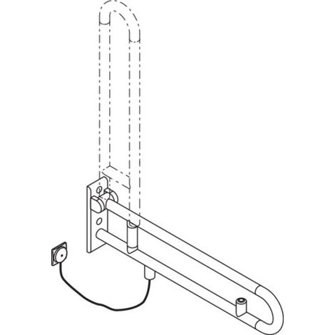 HEWI 801.50B760 99 Poignée SK, mate, version E (1/2)