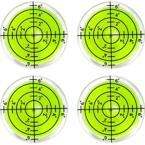 Lot de 10 niveaux à bulle ronds en forme de libellule Ø 32 mm – Niveau à bulle pour caravane, vidéoprojecteur, cadre photo et plus encore (1/5)