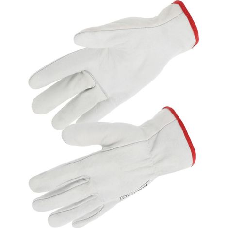 Guanti in pelle pieno fiore di vacca Singer Safety Bianco 8