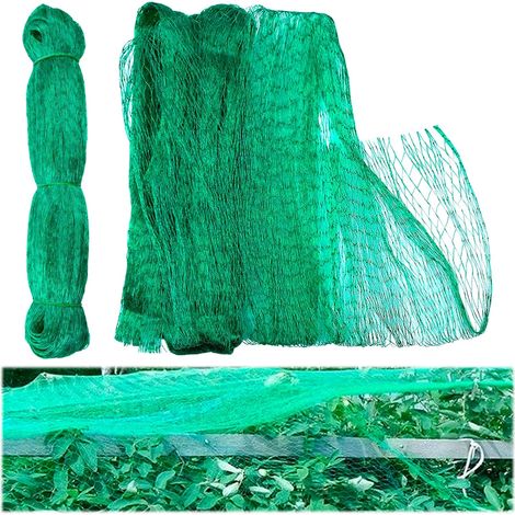 Filet Anti Oiseaux 2 Pièces, 4x10m Filet Protection Oiseaux Réutilisable Résistant aux UV, Filets pour Jardin Potager Anti Pigeon pour Protection Arbres Fruitiers, Légumes, Poulailler -Vert (1/5)