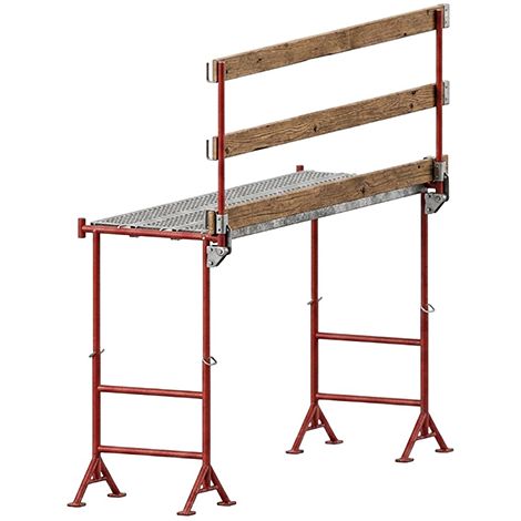 Ponteggio telescopico 1.20 a 2.20m - Lunghezza 3.00m - Parapetto - KITTR12/21EPX3M/GC (1/5)