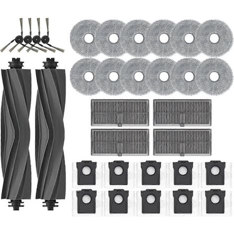 Pour Dreame X40 Ultra, brosse latérale principale, filtre HEPA, sac à poussière pour balai à franges (1/5)