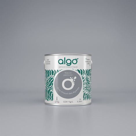 Peinture écologique Algo - Gris Chaud des Açores - 0.5L / Velours