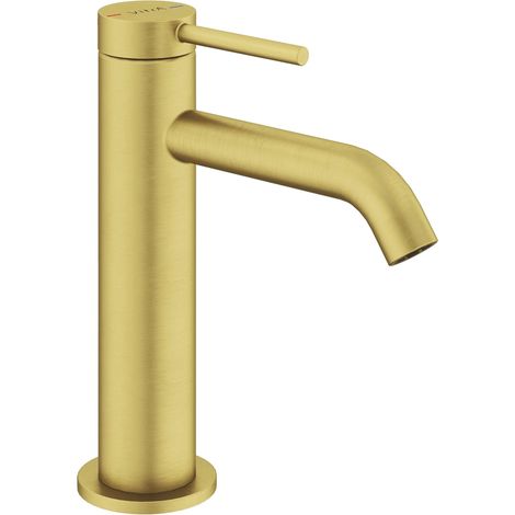Vitra Minimax Round Basin Mixer Tap - Brushed Brass (1/2)