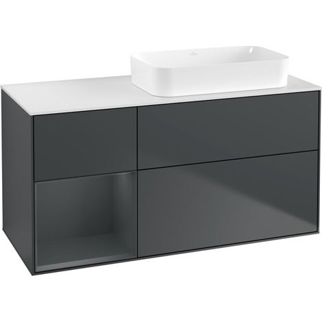 Villeroy & Boch F681HGHG Meuble sous-lavabo Finion F68 (1/2)