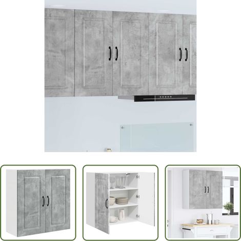 vidaXL Beton Grau - Küchenschrank Kalmar Beton Grau 80 x 31 x 80 cm Holzwerkstoff (1/5)