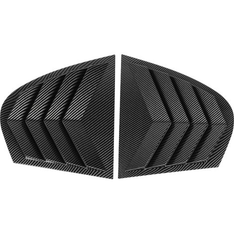 Coppia di coperture per alette parasole del lunotto posteriore, eleganti finiture laterali per prese d'aria per BMW Serie 5 E60 dal 2004 al 2010, stile fibra di carbonio. (1/5)