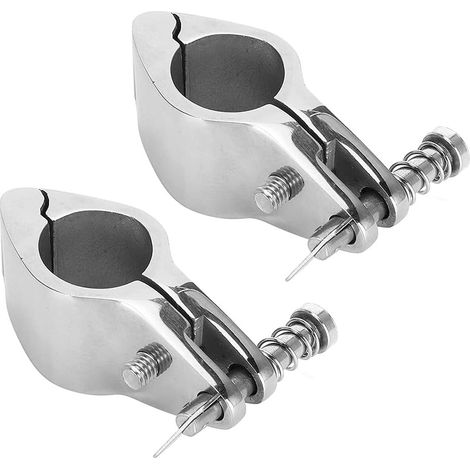 Staffe di montaggio per guide scorrevoli per imbarcazioni in acciaio inox 316 di grado marino, resistenti alla corrosione, con superficie liscia, facili da installare, per barche e yacht. (1/5)