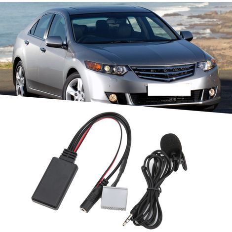 Questo microfono per auto è compatibile con le Honda Civic e viene fornito con un cavo audio AUX e Bluetooth 5.0. È plug-and-play.