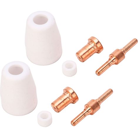 Jeu de 65 pièces consommables torche plasma, électrodes et buses en cuivre rouge PTFE, kit pour soudage TIG. (1/5)