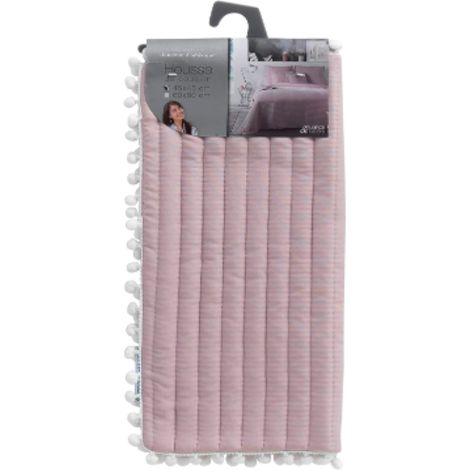 Housse de Coussin 45x45cm Microfibre + Pompoms
