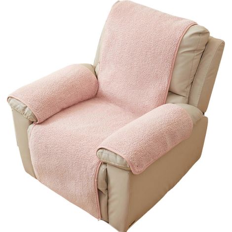 Housses d'accoudoirs pour canapés et fauteuils inclinables, en tissu imitation laine, sans danger pour les animaux et les enfants, antidérapantes. (1/5)