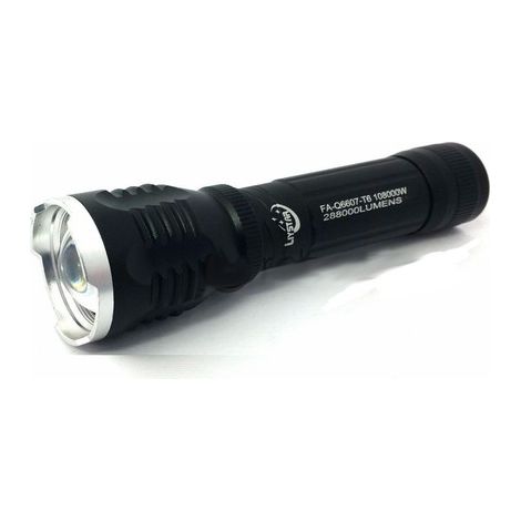 TORCIA LED LUCE BIANCA 108000 W RICARICABILE WATERPROOF SUPPORTO BICI ZOOM FAQ6