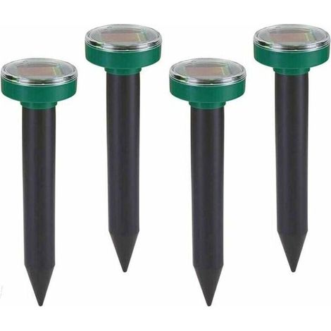 Solar-Maulwurfvertreiber, IP65, Ultraschall-Maulwurfvertreiber, Maulwurfvertreiber, Wühlmausvertreiber, Wühlmausvertreiber, Maulwurfvertreiber, Rasen, Garten, grünes Gras (1/4)