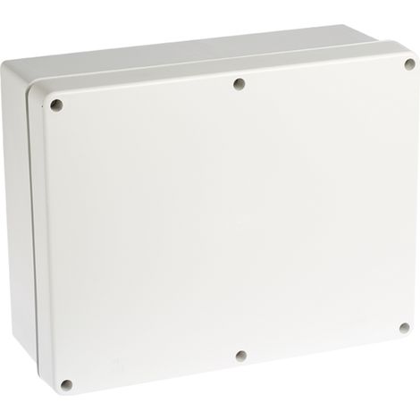 Boîte de dérivation étanche IP55 - 960° - face lisse - Dimensions - Dim. 360x270x125 avec couvercle bas