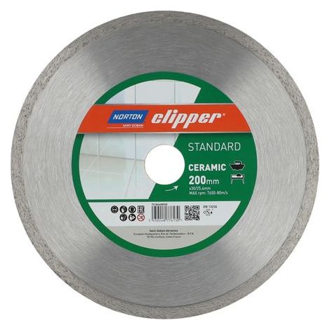 Norton Clipper Diamanttrennscheibe Standard Ceramic 200x25,4 mm 70184608558 (1/2)
