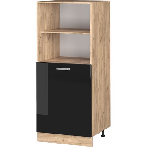 Meuble pour four R-Line, Noir Haute brillance, 60 cm, Vicco