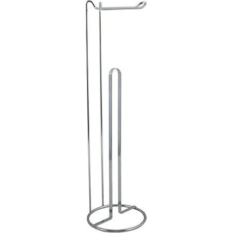 MSV Portarotolo moderno cromato 15x15x54 cm