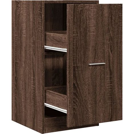 Armadio spezialista rovere marrone 40 x 41 x 77,5 cm grande spazio di archiviazione design multifunzionale in legno multistrato marrone 020050634