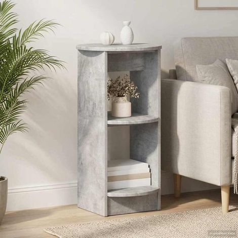vidaXL Meuble d'appoint Gris Béton Bois d’ingénierie (1/5)