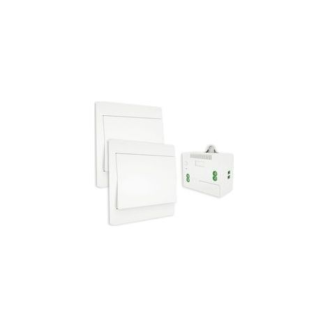 Mando a distancia bidireccional para montaje en pared, interruptor de pared autoalimentado, transmisor de placa de pared (kit bidireccional)