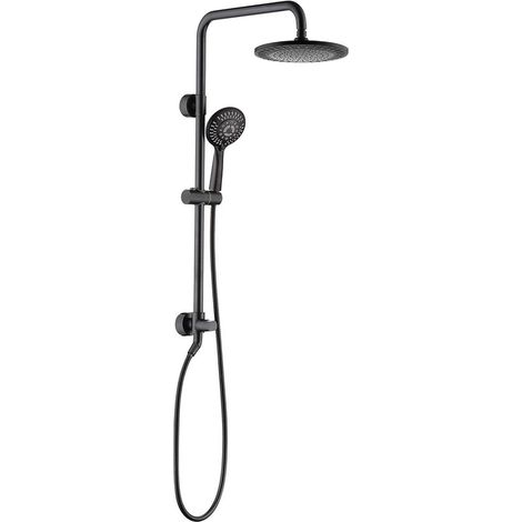 Le système de douche pluie comprend une douche pluie et une douche à main, avec un support réglable en hauteur et des rails en laiton massif (1/5)