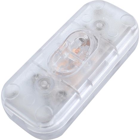 1 Pièces Interrupteur Lampe de Chevet,Interrupteurs à Bascule Bi-Polaires 6A 250V,Interrupteur Bipolaire pour Lampe Inline 2 ou 3 Ligne,pour Petits Appareils,Lampes de Bureau (Transparent) (1/5)
