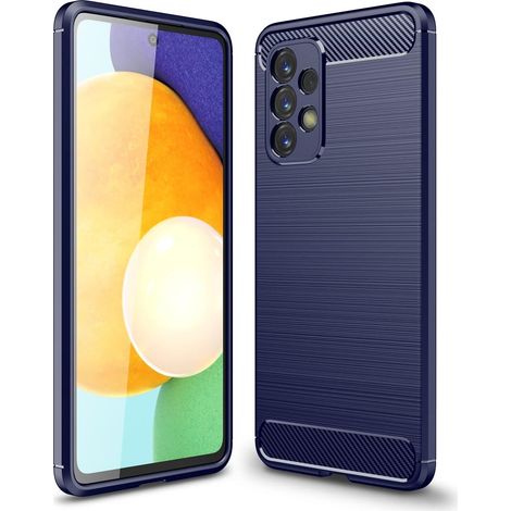 CASE COVER FÜR SAMSUNG GALAXY A73 5G SILIKONHÜLLE MARINEBLAU (1/3)