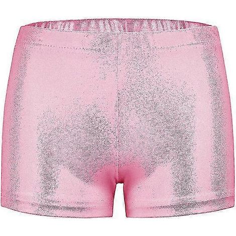 Hochwertige Gymnastikshorts für Mädchen in leuchtenden Farben, ideal für Ballett, Gymnastik und Tanztraining (Pink 110) (1/5)