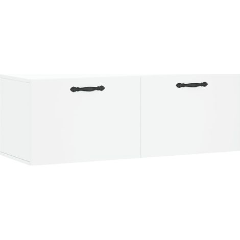 Maison Exclusive - Mobile a Parete Bianco 100x36,5x35 cm in Legno Multistrato