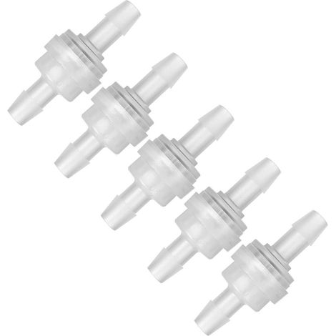 Packung mit 5 Einwegventilen aus Fluorelastomer-Kunststoff, beständig gegen Ozon, Öl und Korrosion, 6 mm (1/5)