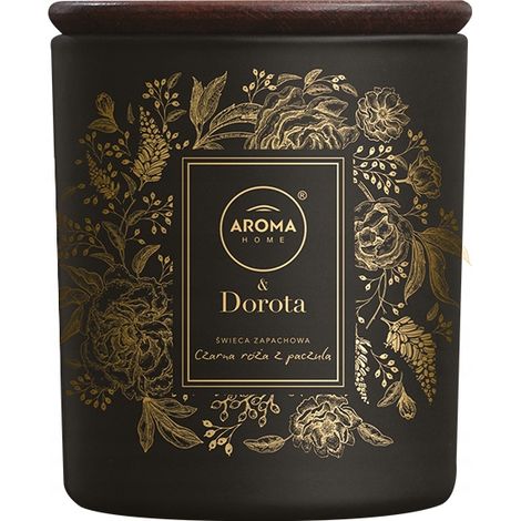 Vela aromática Dorota & Aroma Home, Rosa Negra con Pachulí, 150 g (1/3)