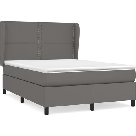 Maison Exclusive - Boxspringbett mit Matratze Grau 140x200 cm Kun