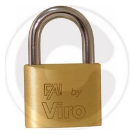Viro Fai art 553 cadenas rectangulaire 30 mm avec arceau en acier 2 clA s