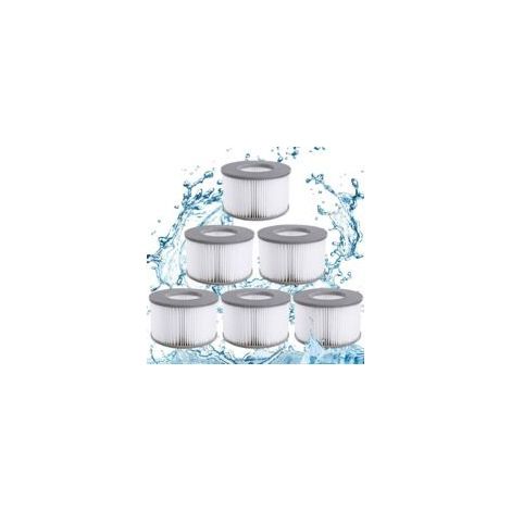 6 MSPA-Ersatzteile, Whirlpool-Zubehör für MSPA Spa, Ersatzwasserfilter für Whirlpool, für aufblasbare Pools MSPA FD2089 (1/5)